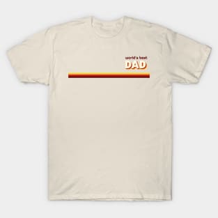 World's Best Dad Vintage Retro T-Shirt